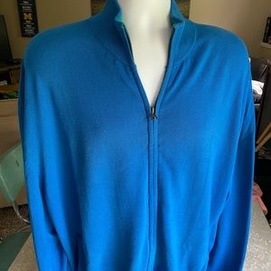 *ORVIS* full-zip mens soft cotton cardigan sweater - XXL - Classic!